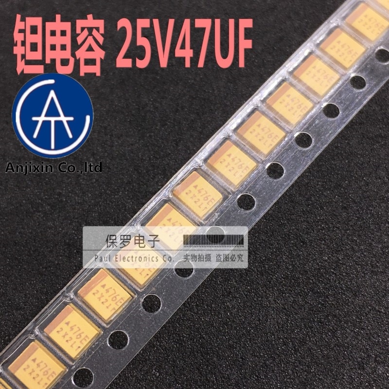 10pcs 100%   źŻ Ŀн 47 ũ 25V 10% K  Ÿ B 475e 3528/1210 ο  Ŀн   